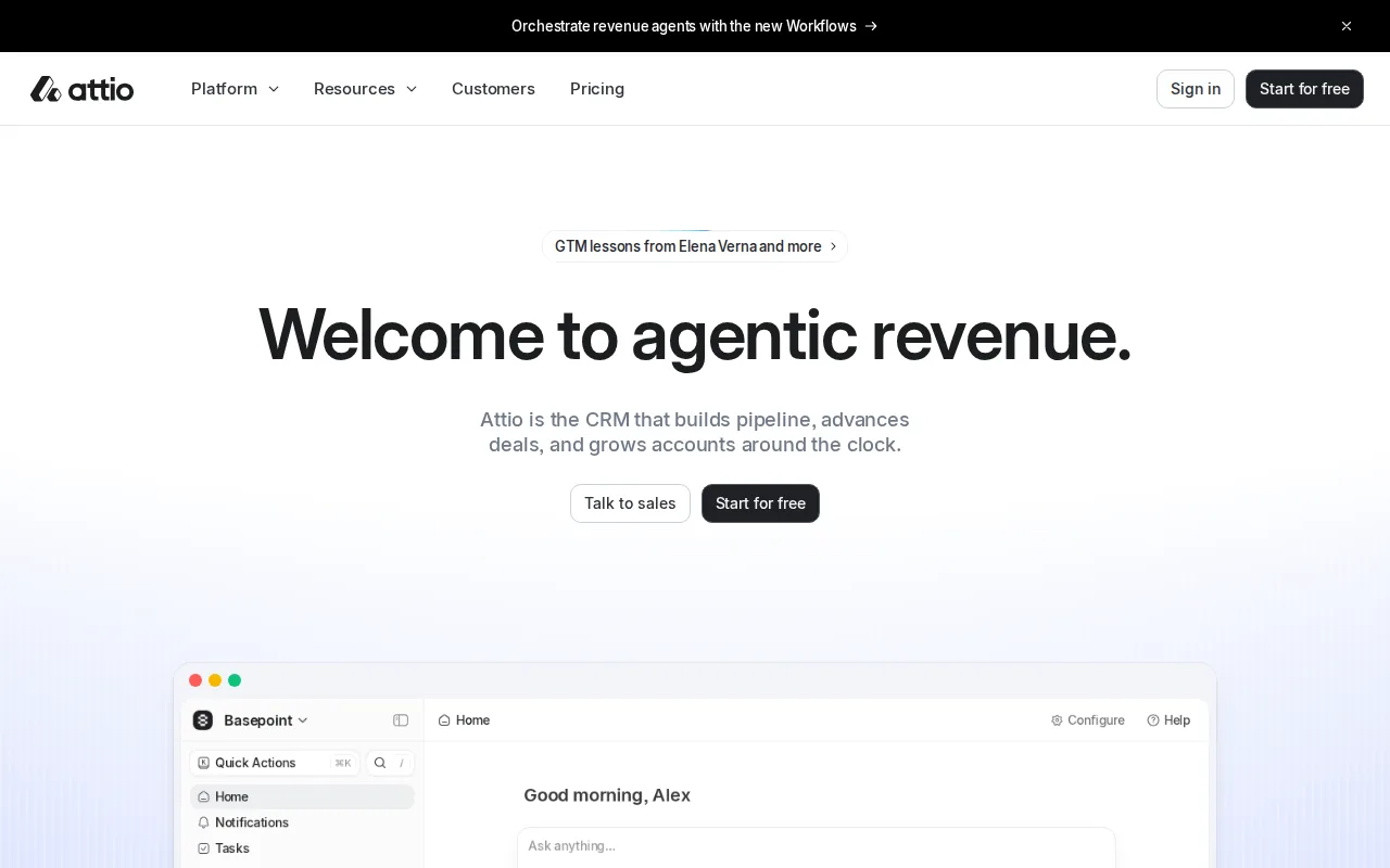 Attio CRM, a flexible data first CRM for modern sales teams